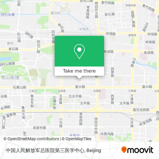中国人民解放军总医院第三医学中心 map