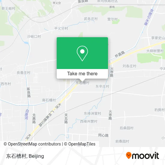 东石槽村 map