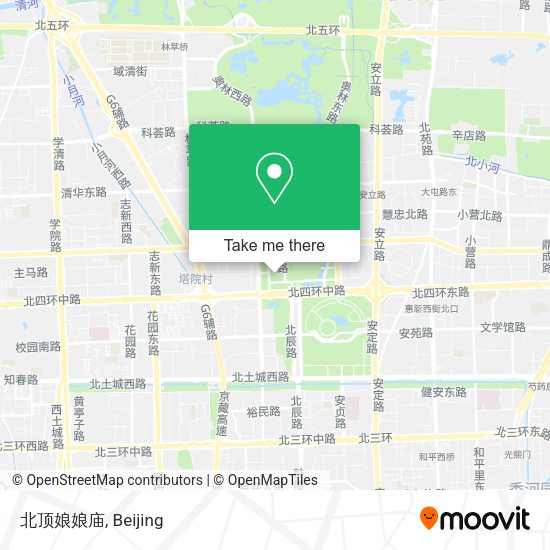 北顶娘娘庙 map