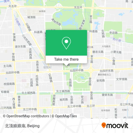北顶娘娘庙 map