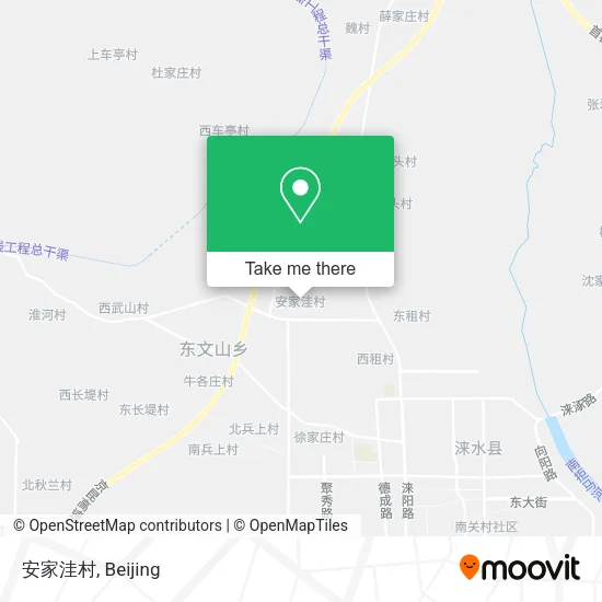 安家洼村 map