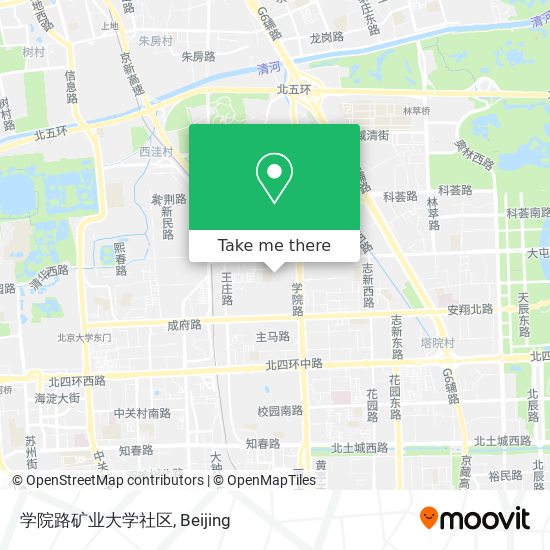 学院路矿业大学社区 map