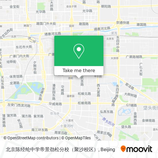 北京陈经纶中学帝景劲松分校（聚沙校区） map