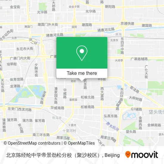 北京陈经纶中学帝景劲松分校（聚沙校区） map