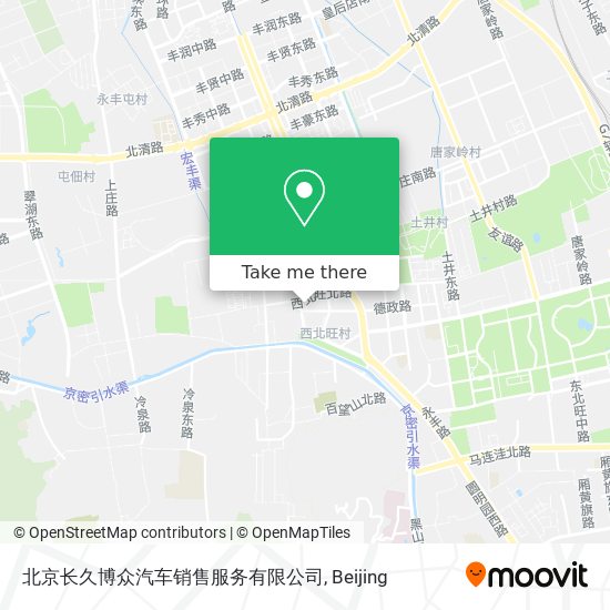 北京长久博众汽车销售服务有限公司 map