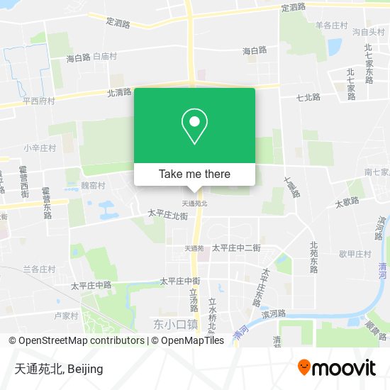 天通苑北 map