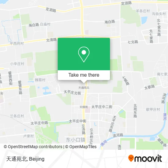 天通苑北 map