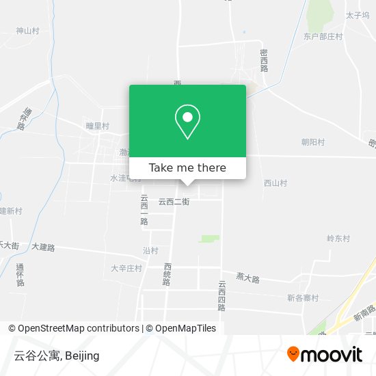 云谷公寓 map