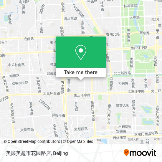 美廉美超市花园路店 map