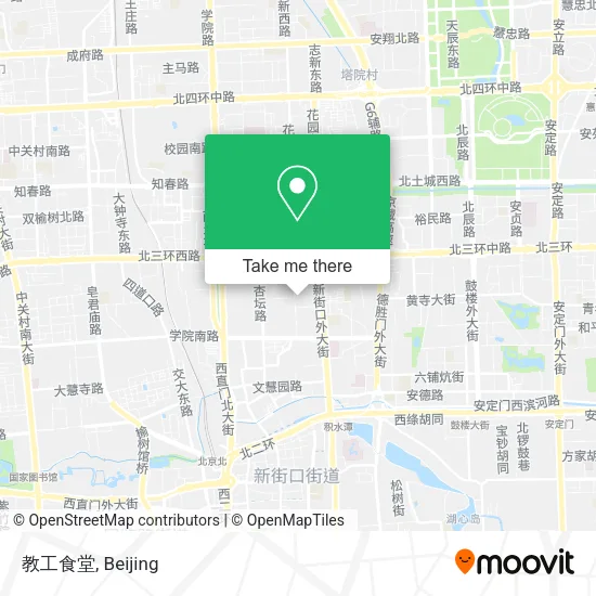 教工食堂 map