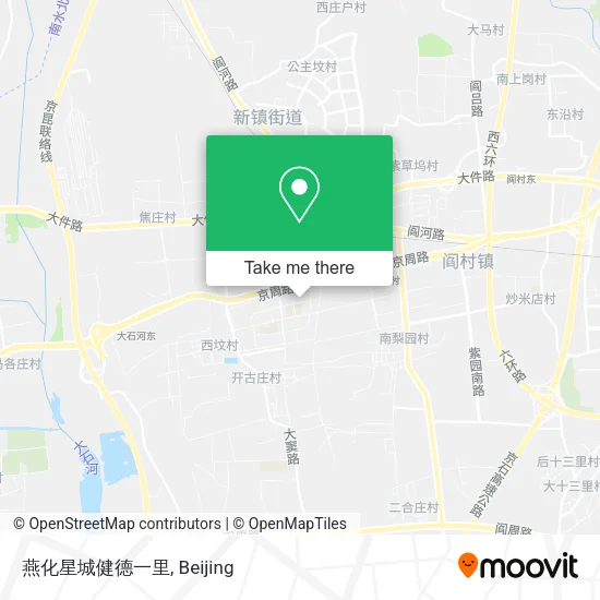 燕化星城健德一里 map