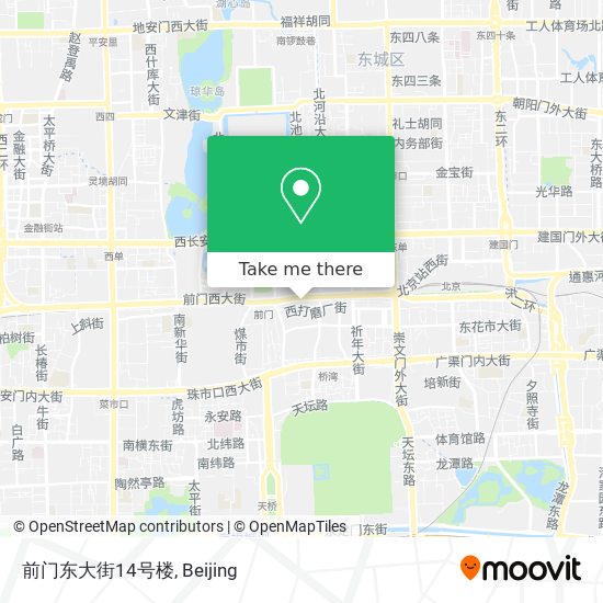 前门东大街14号楼 map