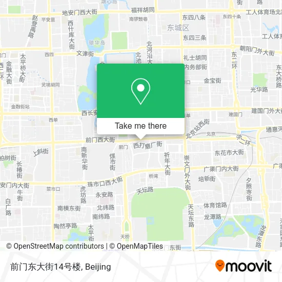 前门东大街14号楼 map