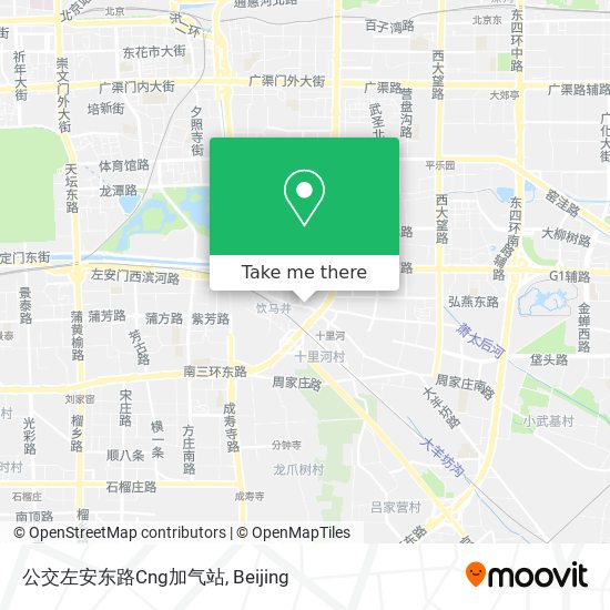 公交左安东路Cng加气站 map