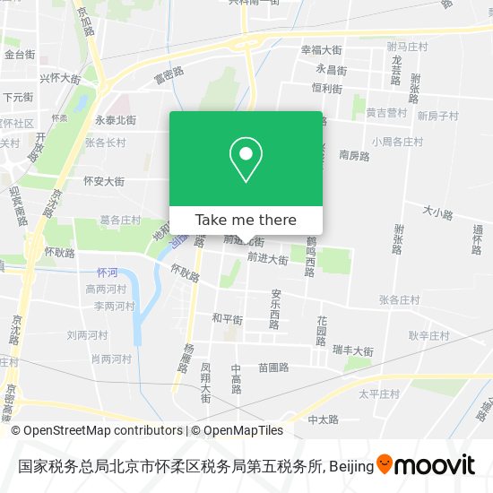 国家税务总局北京市怀柔区税务局第五税务所 map