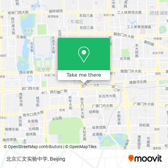 北京汇文实验中学 map