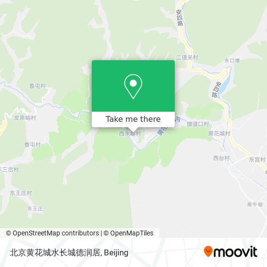 北京⻩花城⽔⻓城德润居 map