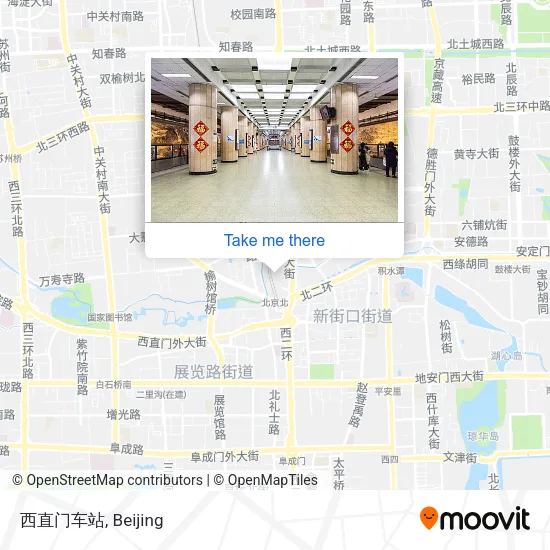 西直门车站 map