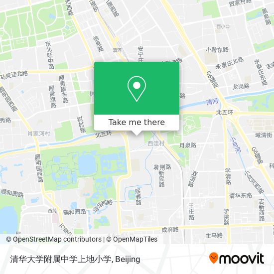 清华大学附属中学上地小学 map