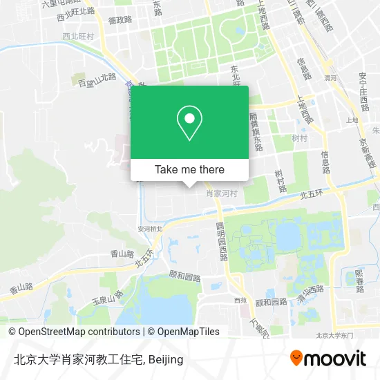 北京大学肖家河教工住宅 map