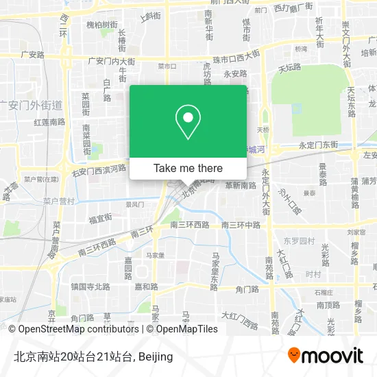 北京南站20站台21站台 map