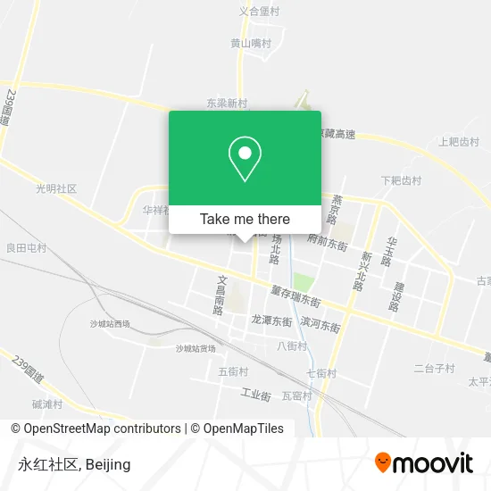 永红社区 map