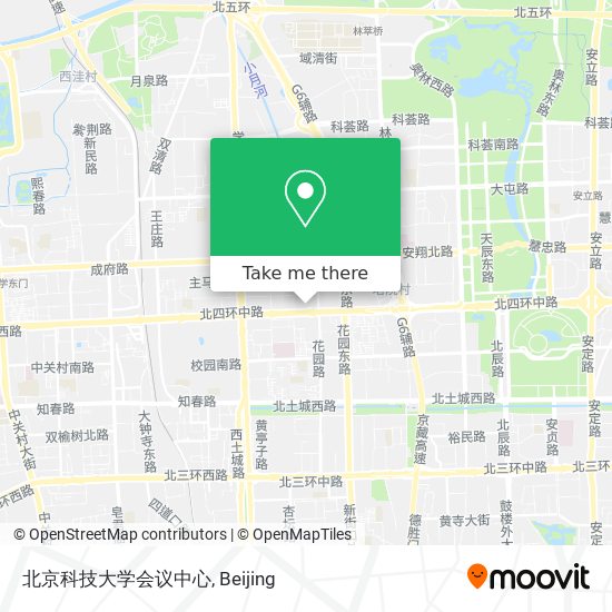 北京科技大学会议中心 map