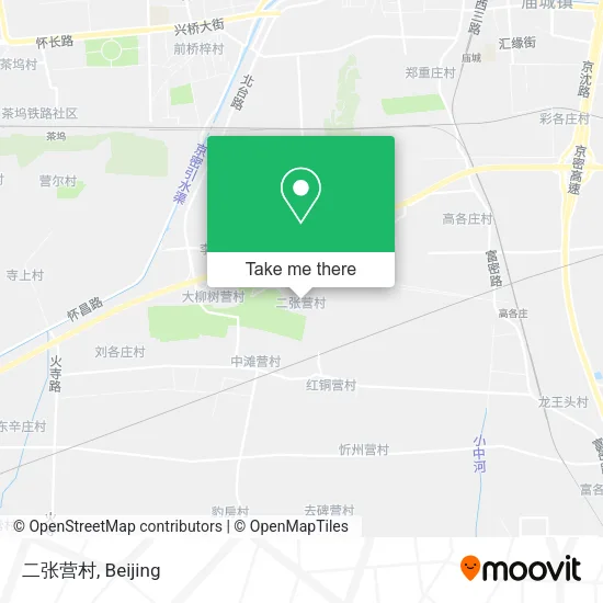 二张营村 map