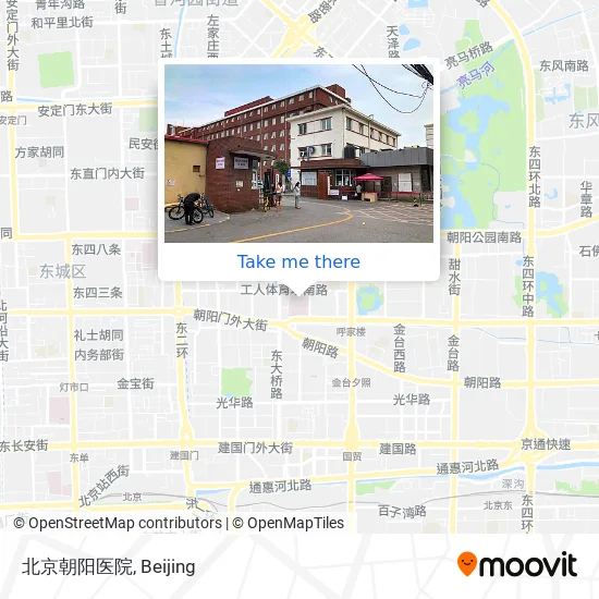北京朝阳医院 map