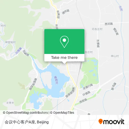会议中心客户A座 map