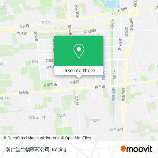 瀚仁堂生物医药公司 map