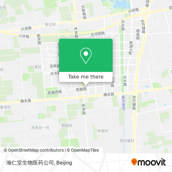 瀚仁堂生物医药公司 map