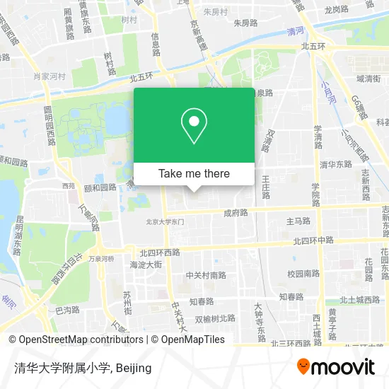 清华大学附属小学 map