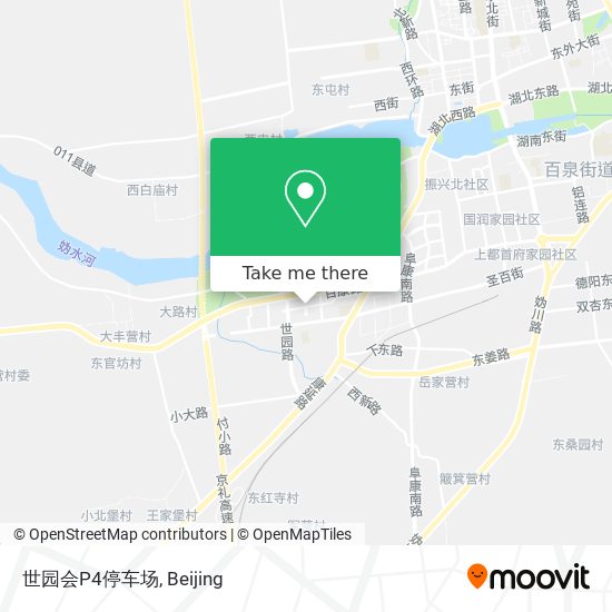 世园会P4停车场 map
