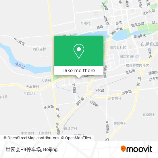 世园会P4停车场 map