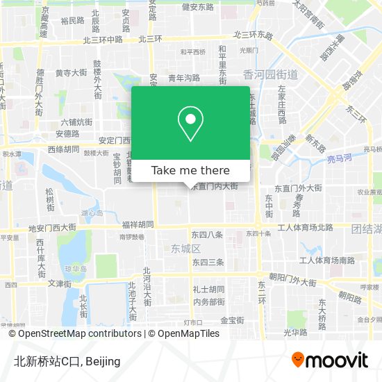 北新桥站C口 map