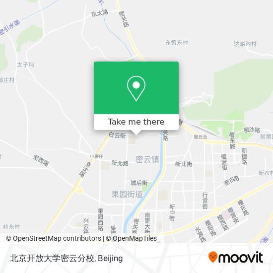 北京开放大学密云分校 map