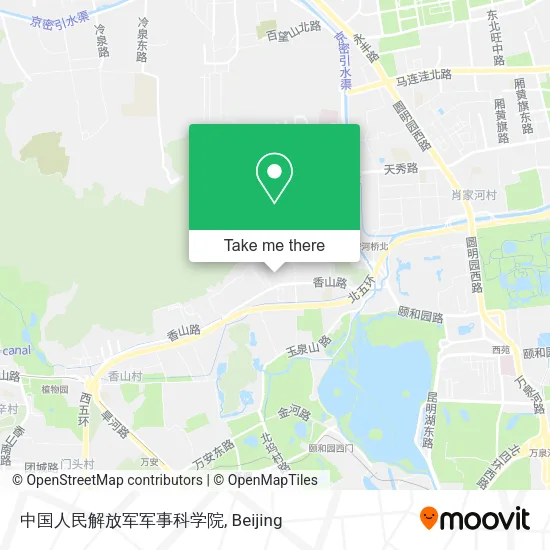 中国人民解放军军事科学院 map