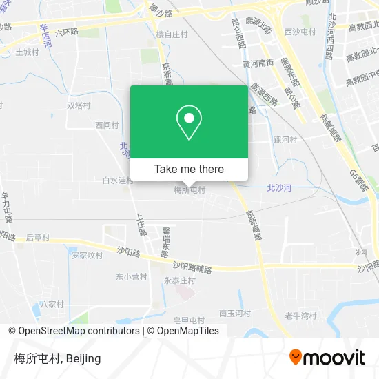 梅所屯村 map