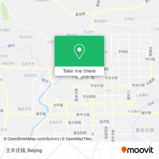 王辛庄镇 map