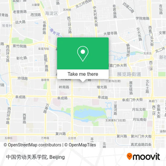 中国劳动关系学院 map
