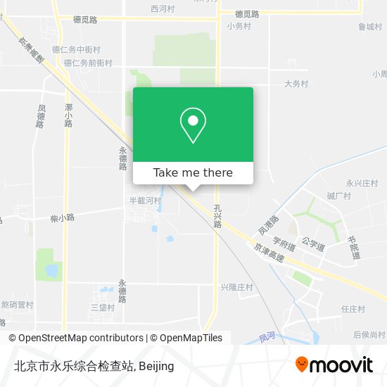 北京市永乐综合检查站 map