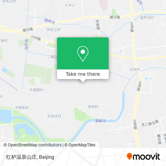 红栌温泉山庄 map