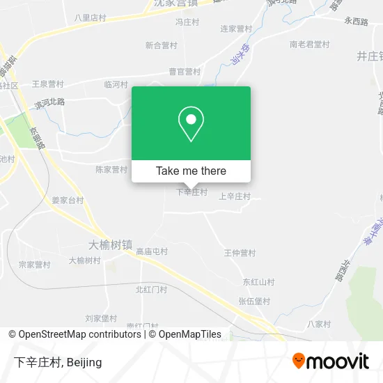下辛庄村 map