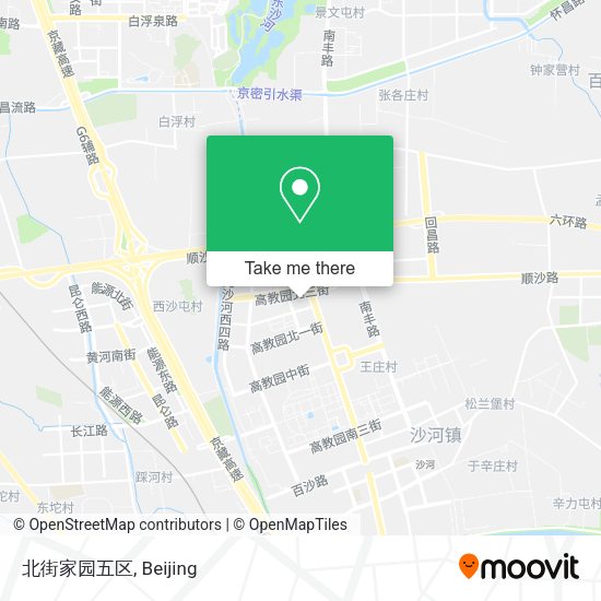 北街家园五区 map