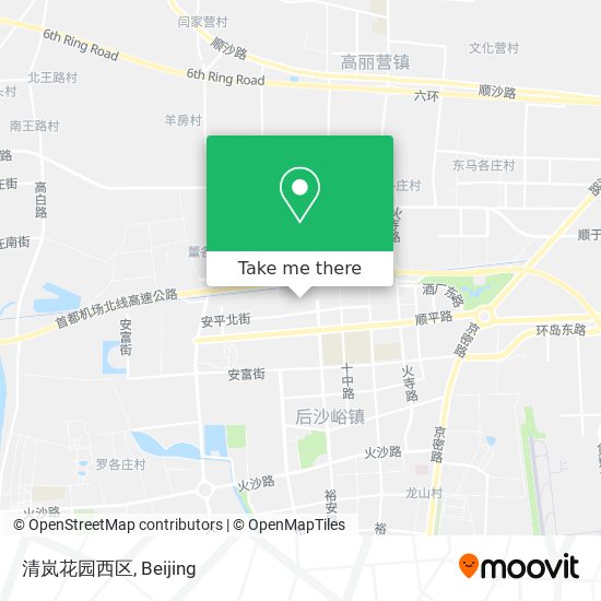 清岚花园西区 map