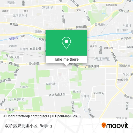 双桥温泉北里小区 map