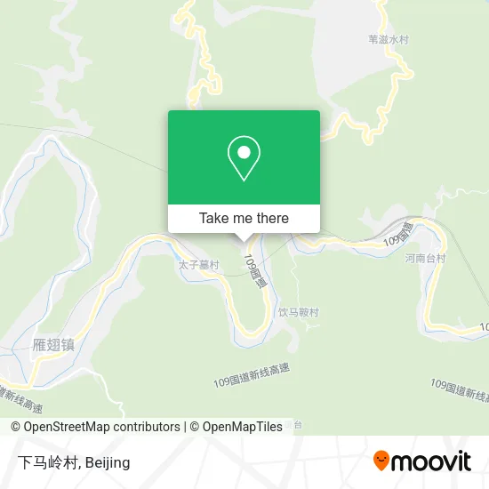 下马岭村 map