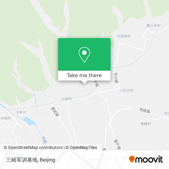 三峪军训基地 map