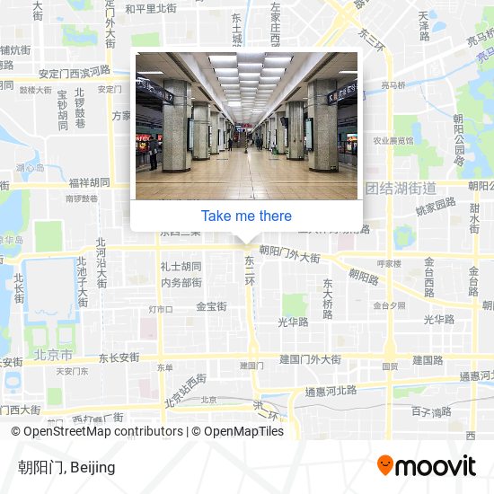 朝阳门 map